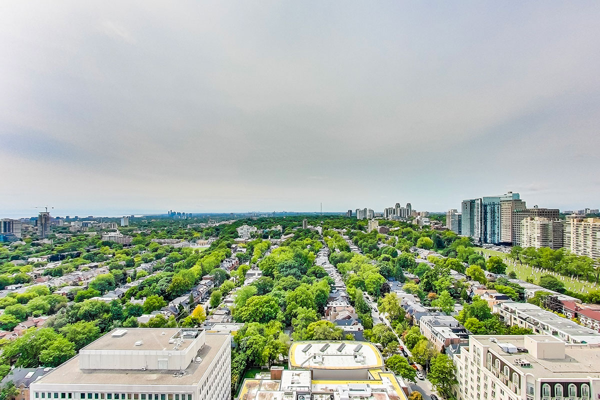 View from penthouse apartment - The Summerhill at Yonge & St. Clair