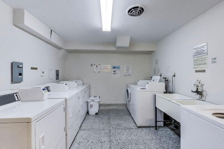 The Park Mills laundry room