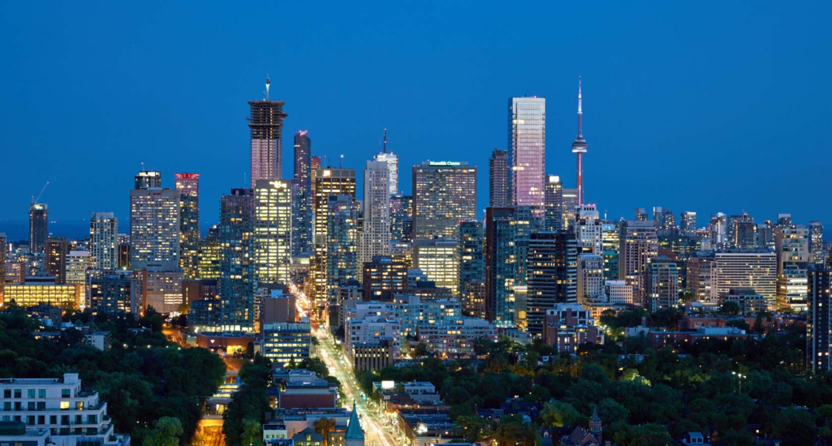 Toronto night skyline